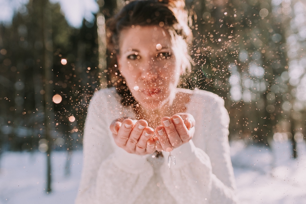 Shooting d’inspiration : Mariage hivernal par Oui etc