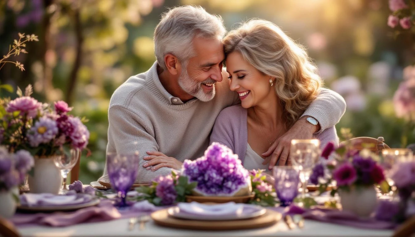 48 ans de mariage, noces d’améthyste : inspirations et idées pour une célébration inoubliable 48 ans de mariage, noces d’améthyste : inspirations et idées pour une célébration inoubliable