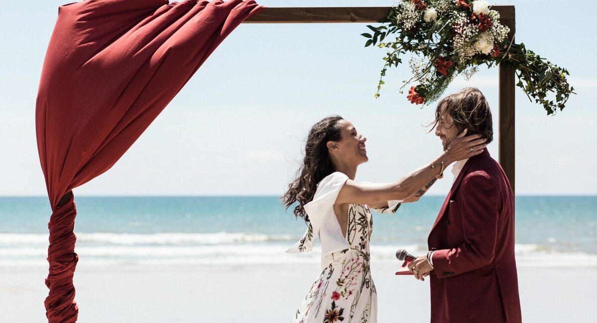 Shooting de Mariage : Cérémonie sur la plage