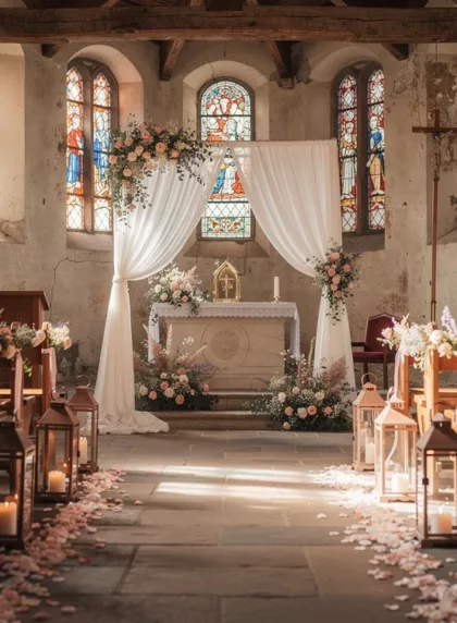 Décoration église mariage