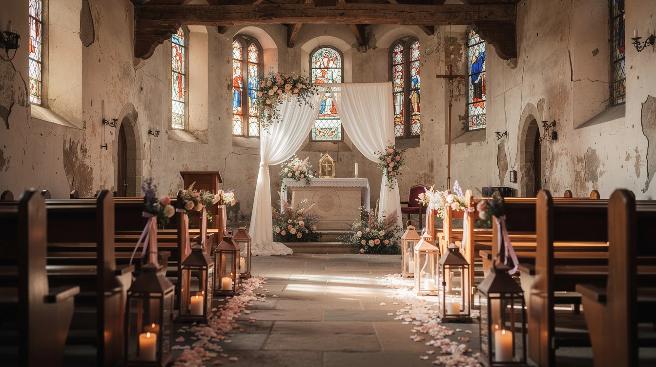 Décoration église mariage : inspirations pour une cérémonie inoubliable Décoration église mariage : inspirations pour une cérémonie inoubliable