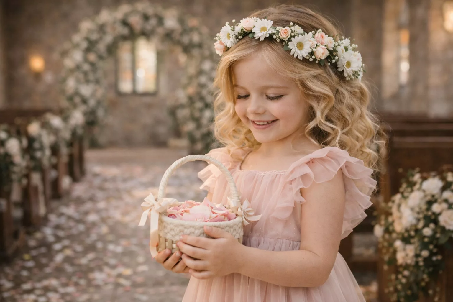 Accessoires de coiffure pour enfant - couronnes, rubans, épingles fleuries