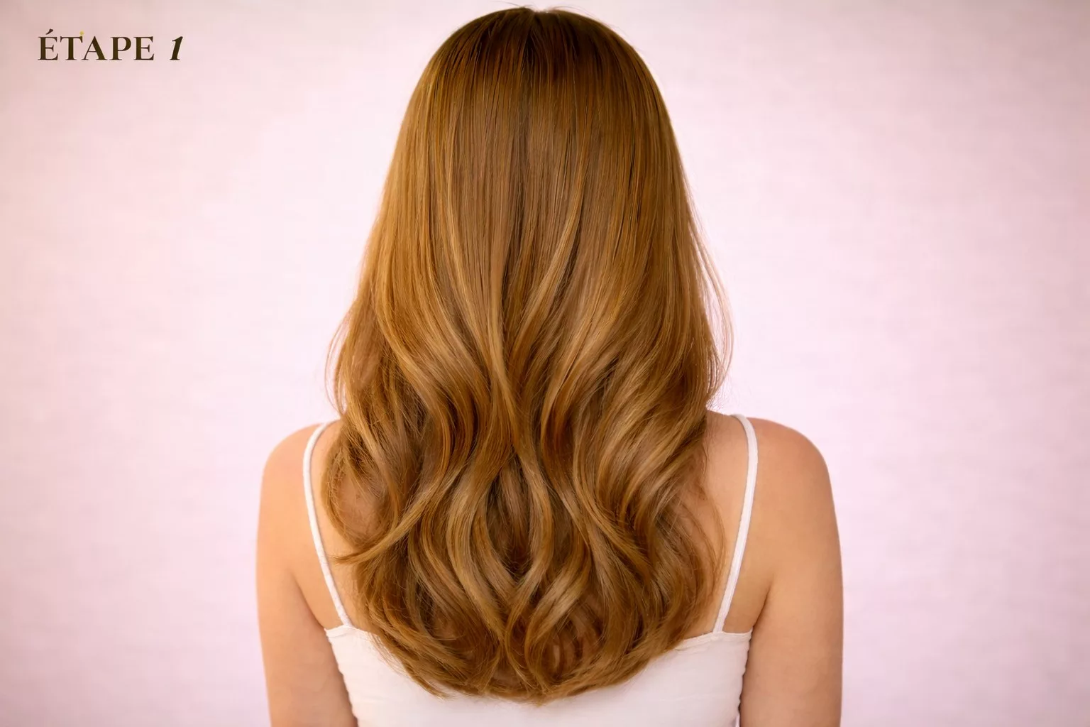 Lissage des cheveux pour la queue de cheval