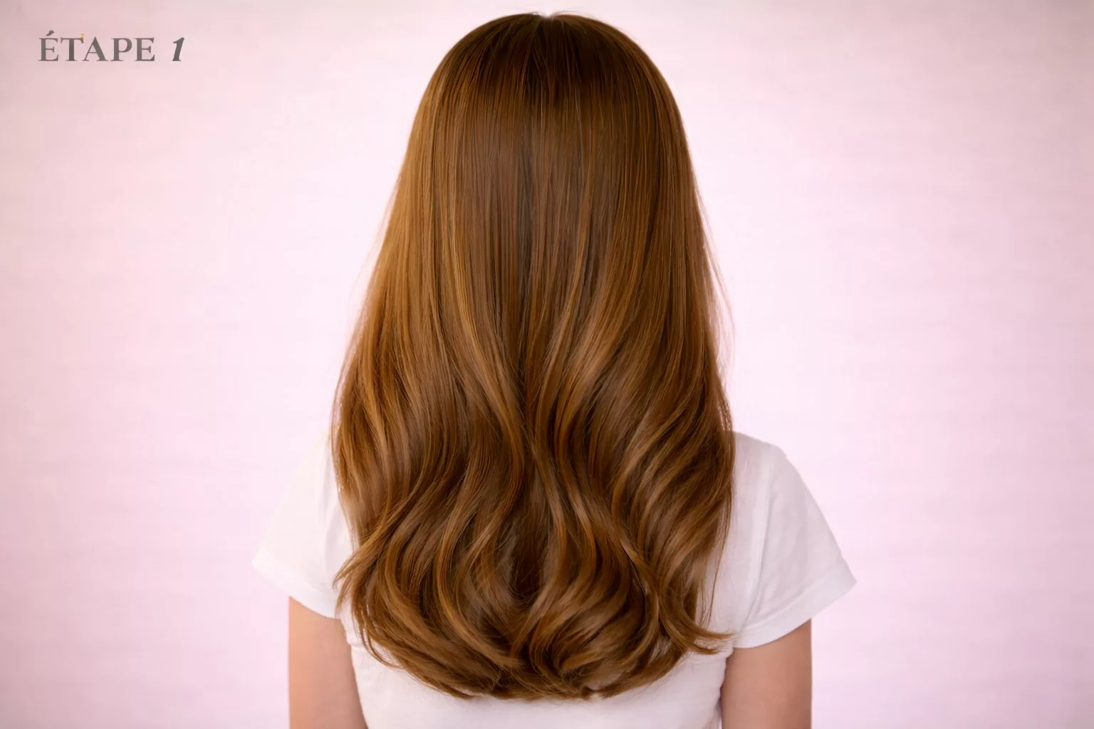 Tutoriel couronne de tresses étape 1 - préparation des cheveux