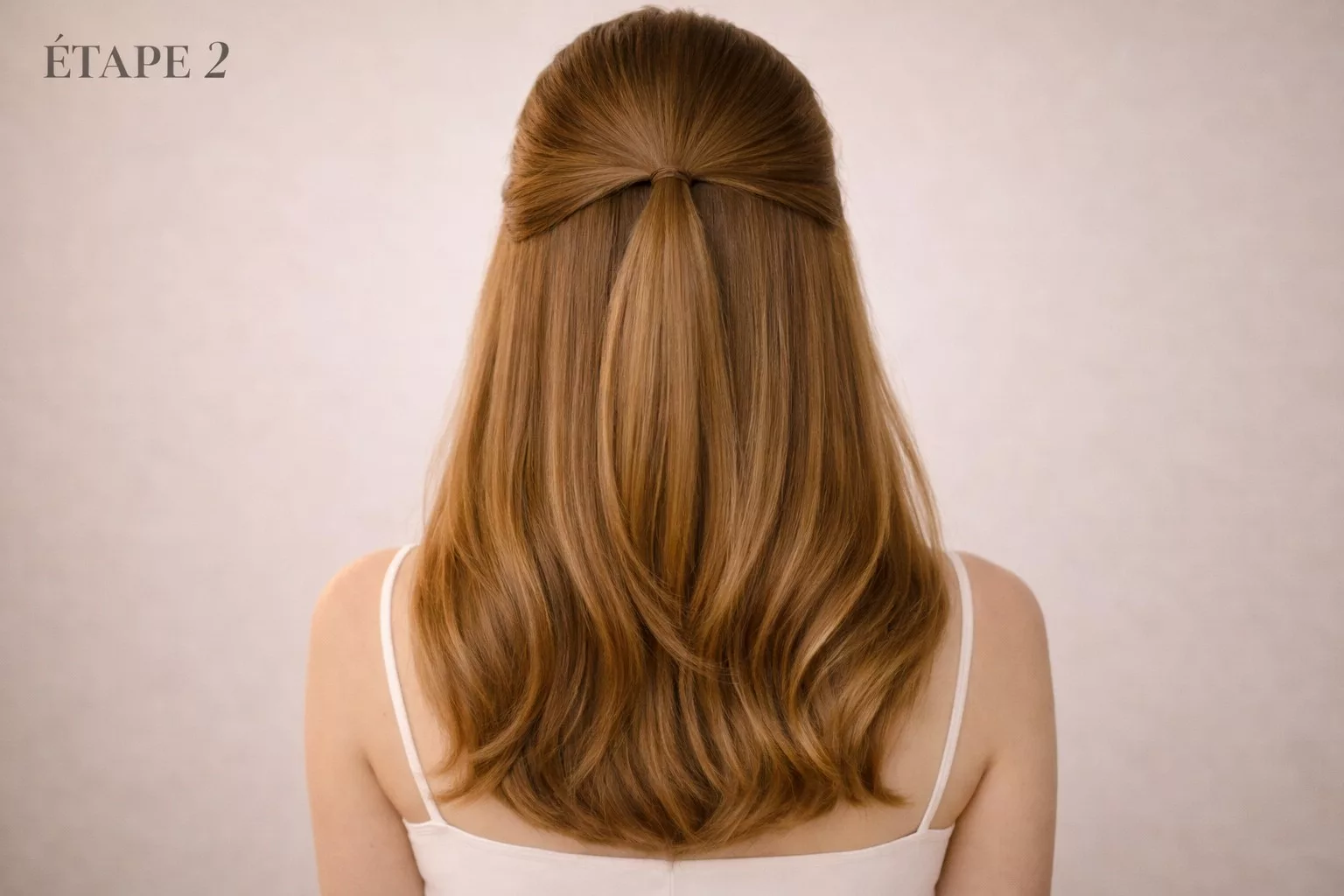 Tuto chignon bas mi-longs étape 2 : torsades latérales