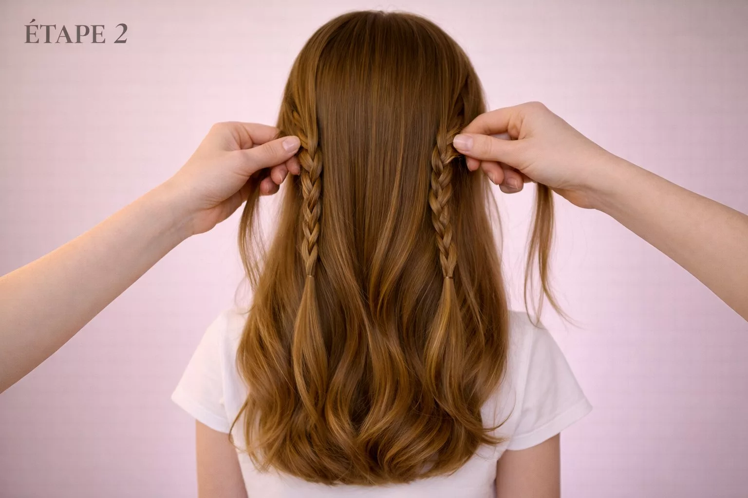 Tutoriel couronne de tresses étape 2 - créer les tresses