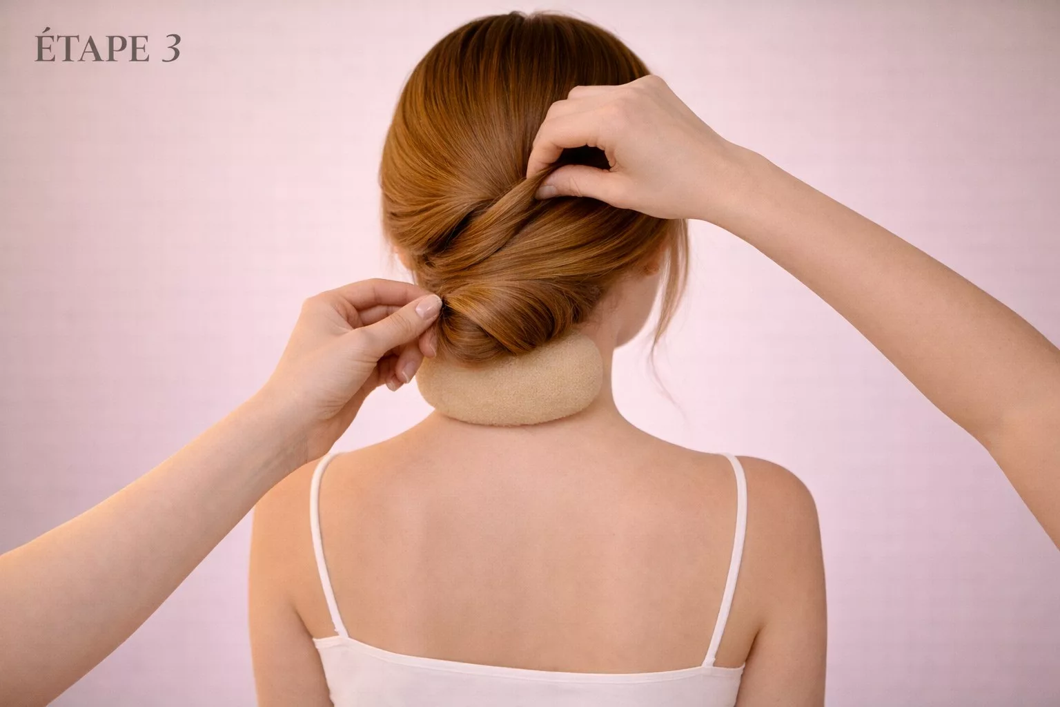 Fixation du chignon banane