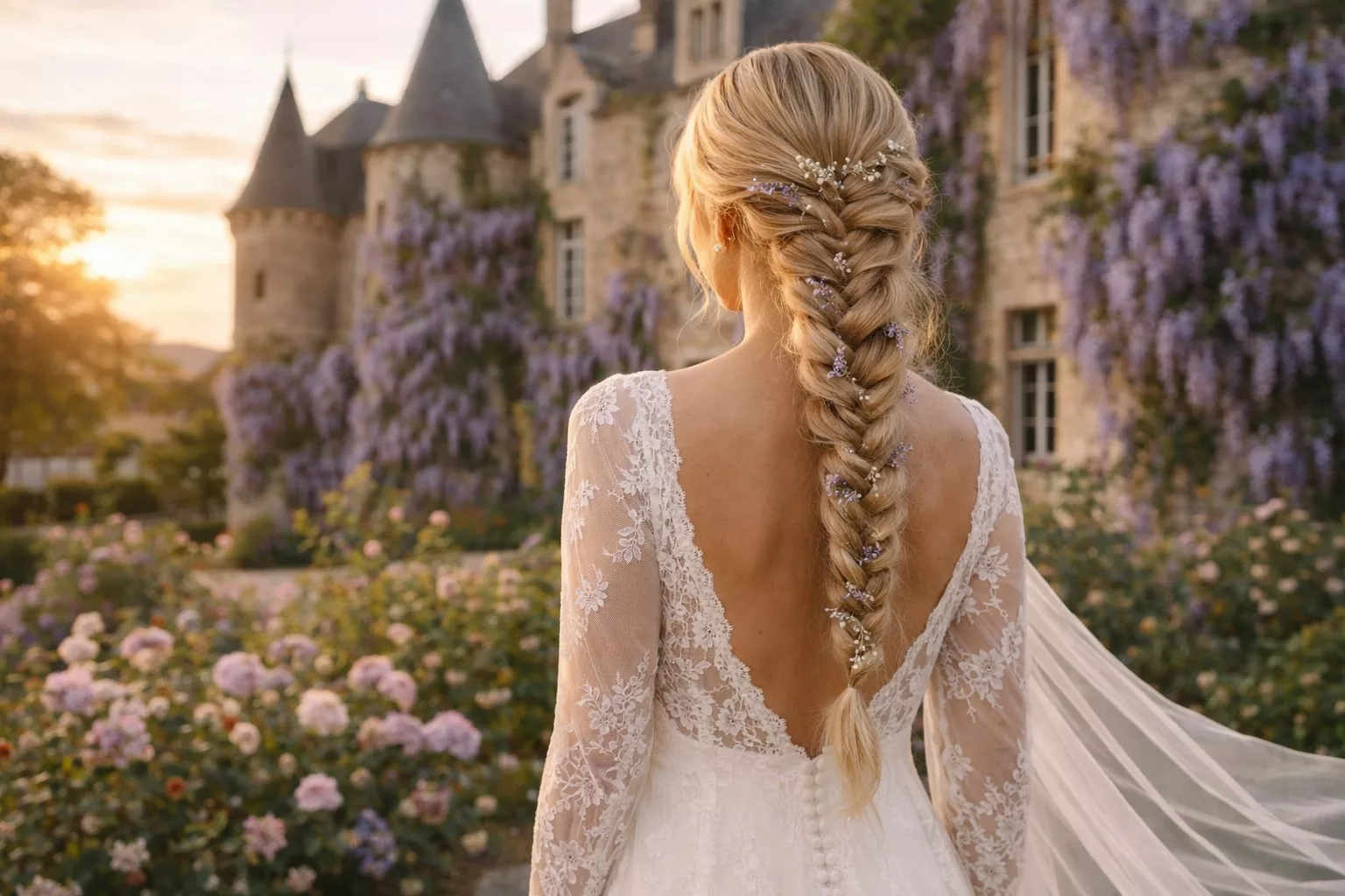Couronne tressée mariage