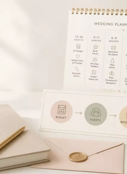 Préparatifs mariage : 12 à 18 mois sans stress