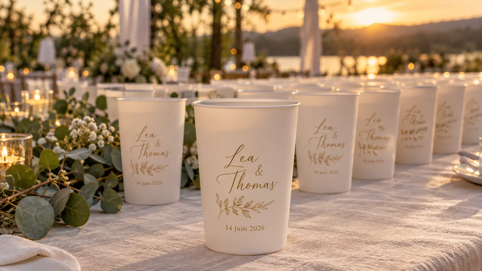 Ecocup mariage : le gobelet personnalisé devenu incontournable Ecocup mariage : le gobelet personnalisé devenu incontournable